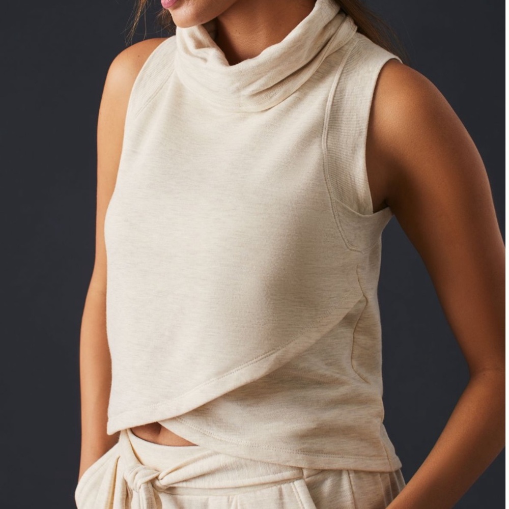 Anthropologie Cream Cowl Neck Sweater